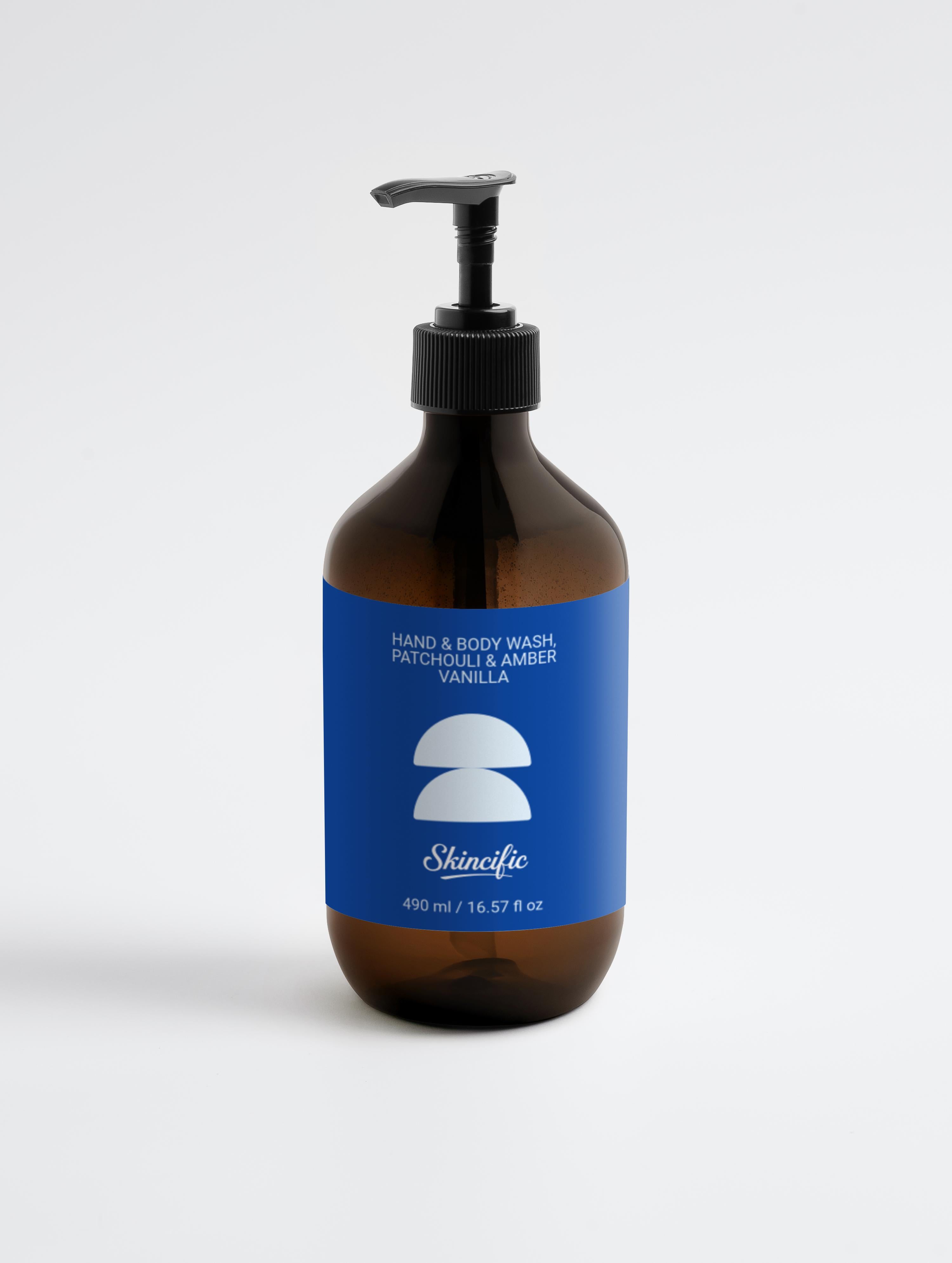 Hand & Body Wash, Patchouli & Amber Vanilla